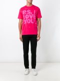 splatter print T-shirt