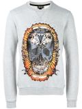 skull print sweatshirt 