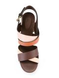 stacked heel sandals