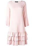 tiered knee-length dress 
