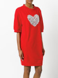 rhinestone embellished sweat dress