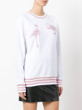 glittery stripes sweatshirt