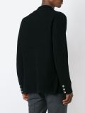 double-breasted knit coat