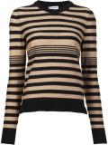round neck striped jumper