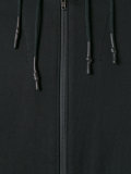 drawstrings zipped hoodie