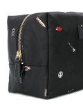 cufflink print wash bag 