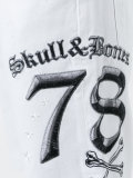 embroidered slogan shorts