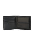 logo embossed bi-fold wallet