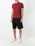 striped trim polo shirt