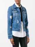 distressed denim jacket