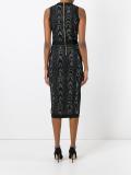 leopard pattern midi dress 