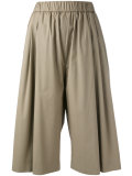 Wide leg soft short trousers