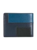 silver-tone logo flat wallet