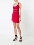 sheer detail dress