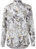 multi-print shirt