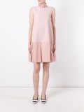 pleated mini dress