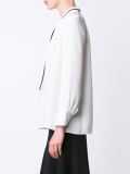tie collar blouse