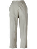 flared crop trousers