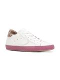 leopard print detail sneakers 