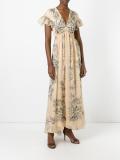 flared V-neck dress