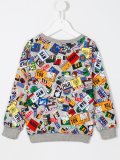 badges print sweatshirt