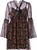 floral print sheer dress