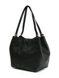 embossed check shoulder bag
