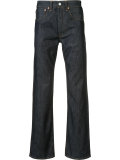 folded hem straight jeans