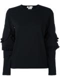 ruffled detail sleeve top