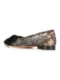 overlay lace mask slippers