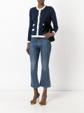 contrast trim cardigan