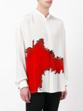 stain print shirt