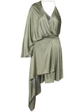 asymmetric ruffled dress