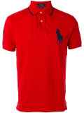 logo patch polo shirt 