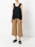 flared cropped trousers