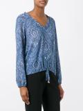 printed peasant blouse 