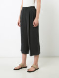 cropped linen trousers 