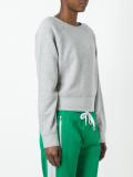 boat neck sweatshirt