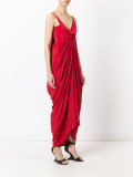 ruched evening gown 