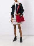 studded closure shoulder bag