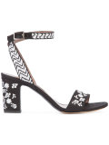 TABITHA SIMMONS LETICIA Black/White ??? Leather/Fur/Exotic Skins->Leather