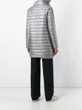 hooded quilted coat