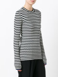 ribbed striped jumper