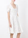 lace flared dress