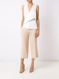 v-neck wrap blouse