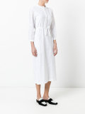 perforated shirt dress 