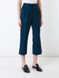 flared cropped trousers