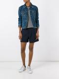 wide-legged pleated shorts