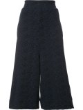 flared cropped trousers