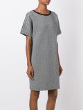 contrast back T-shirt dress